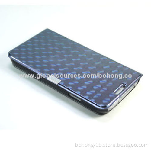 Shinning Crystal Folio PU+PC Cases for Samsung Galaxy S4, Different Colors Available/500-piece MOQ